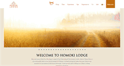 Desktop Screenshot of homokilodge.com